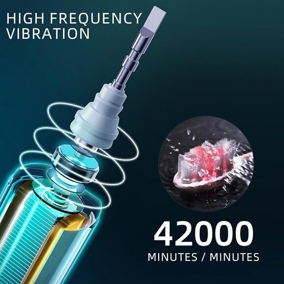 NWT: Sonic Electric Toothbrush w/ 10 brush heads - Picture 7 of 9